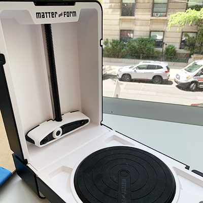 photo of 3D scanner on countertop