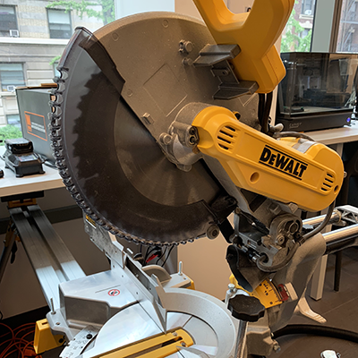 image of standing miter saw