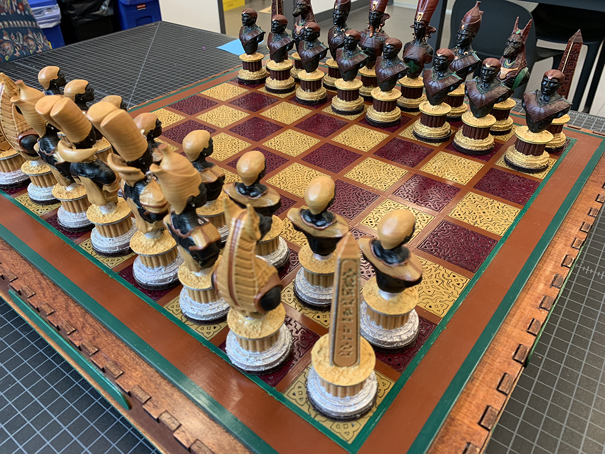 Aaron Kinard, Manager of Business Operations, Creates Custom Chess Set at  Design Center | Barnard Design Center